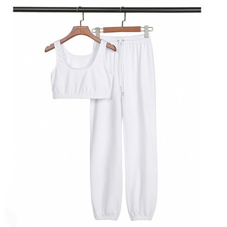 Klalien Bộ Đồ Thể Thao Hai Mảnh Vải Cotton Co Giãn