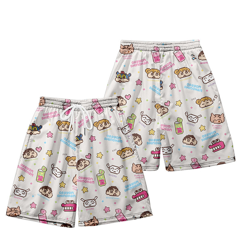 Áo Thun Tay Ngắn Cổ Tròn In Hình Cậu Bé Bút Chì Shin-chan Thời Trang Cho Nam Và Nữ