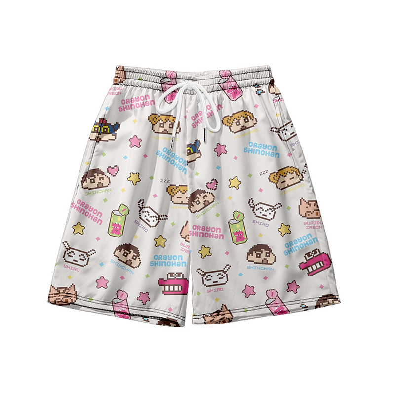 Áo Thun Tay Ngắn Cổ Tròn In Hình Cậu Bé Bút Chì Shin-chan Thời Trang Cho Nam Và Nữ