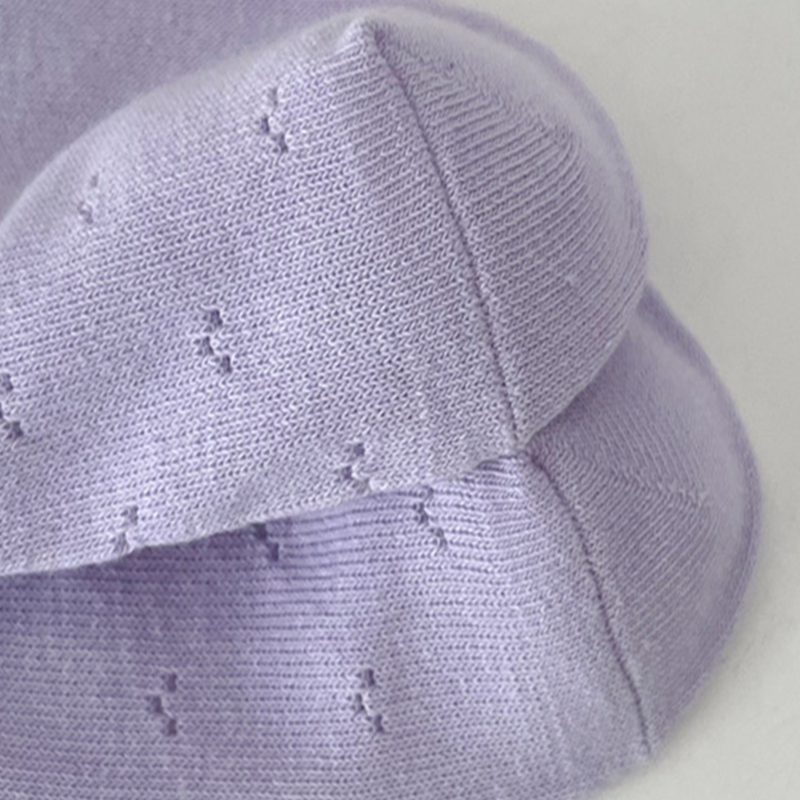 FHYL Đôi Vớ Cotton Phối Ren Lưới Màu Trơn Đơn Giản Nhiều Màu Sắc Phong Cách Hàn Quốc Dành Cho Nữ