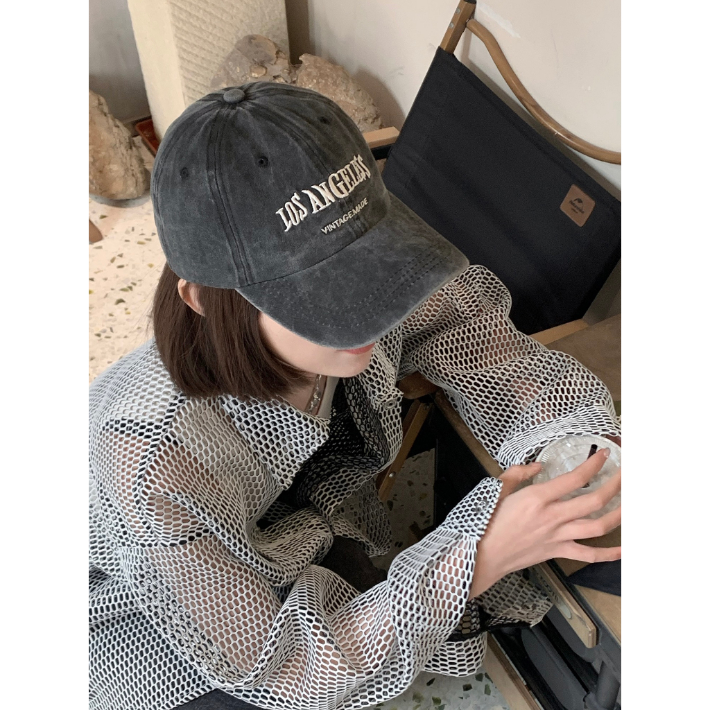 Mũ Lưỡi Trai Không Mặt Phong Cách Retro Thời Trang Mùa Hè Dành Cho Nữ