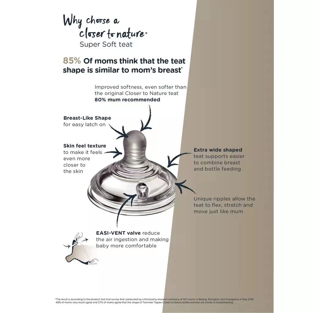 TOMMEE TIPPEE Tommee Bình Sữa Đôi Bằng Nhựa PPSU Tự Nhiên Chống Tràn Cho Bé Bình sữa PPSU ty siêu mềm tự nhiên Tommee Tippee Closer to Nature 260m