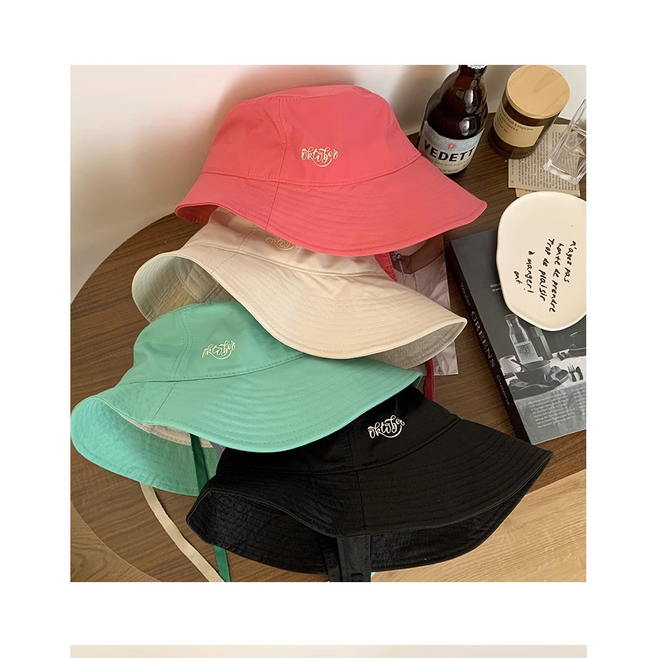 Nón Tai Bèo Vành Rộng Cột Dây Cỡ Nhỏ Thoáng Khí Chống Nắng Thời Trang Mùa Hè Cho Nữ