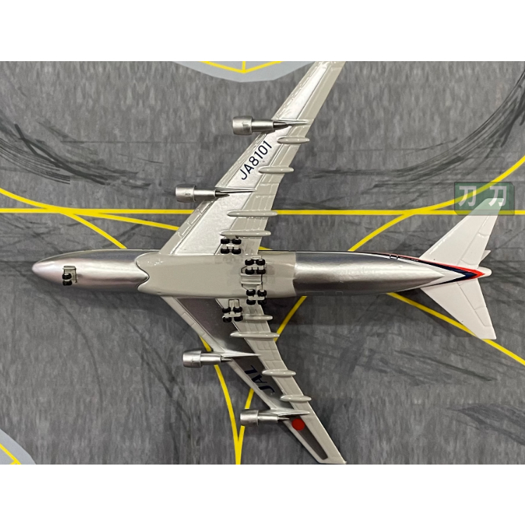 Hãng hàng không JAL Series JA Series Hàng Có Sẵn Mô Hình Máy Bay Nhật Bản ja boeing 747-100 passenger ja8101 Bằng Hợp Kim 1/400