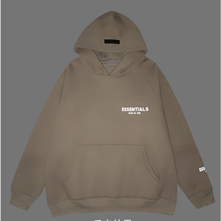 Áo Hoodie Lót Nhung In Chữ Fear of God Essentials Phản Quang Thời Trang Thường Ngày