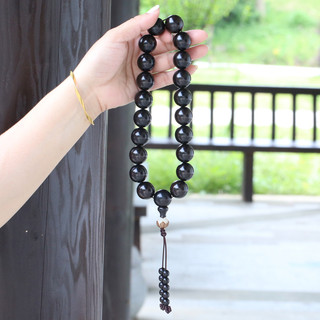 Hạt gỗ mun cầm tay kỷ niệm 20mm
