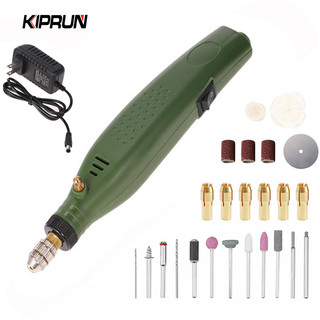 Bộ dụng cụ mài điện cầm tay KIPRUN, Máy khoan quay di động để trang sức Cắt gỗ thủy tinh Đánh bóng mài