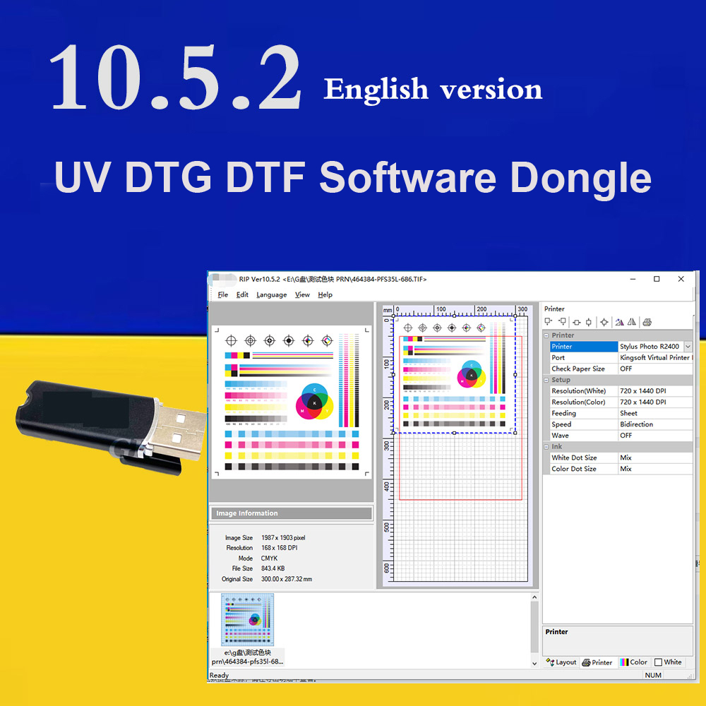 Bộ Dây Cáp USB 10.5.2 / 10.3 / 9.03 / 10.5 RIP Cho Máy In L1800 L805 R1390 P600 2400 7890 Channel