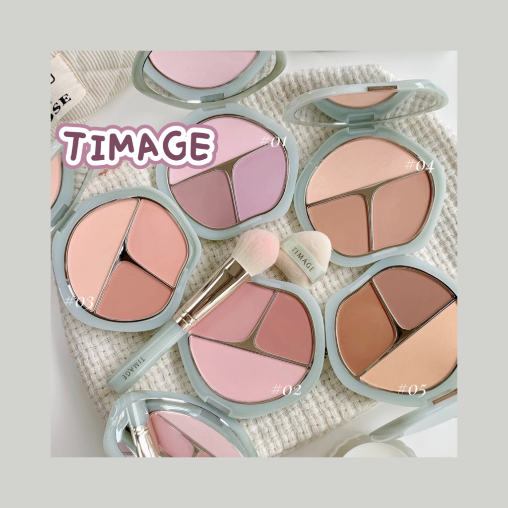 Bảng Phấn Má Hồng TIMAGE Vigorous Và Ngọc Bích Chảy