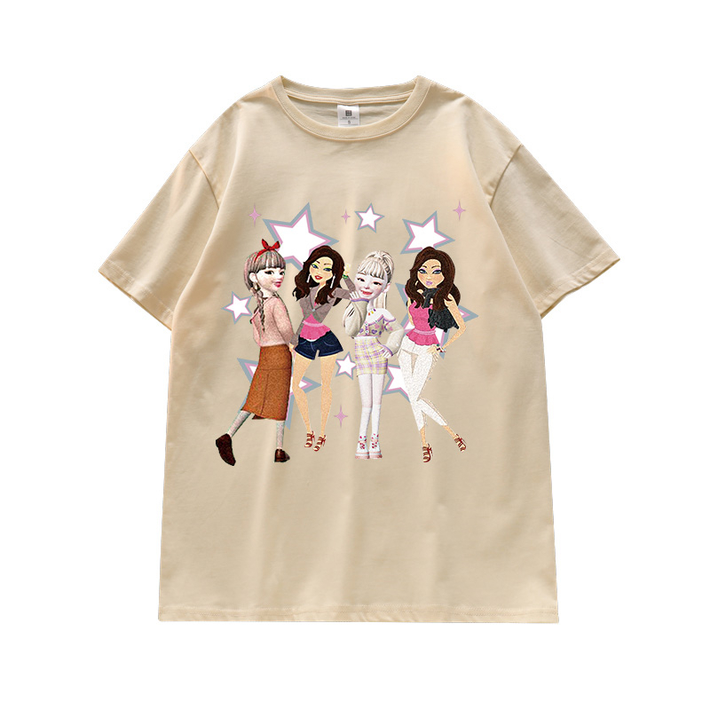 Áo Thun Tay Ngắn Dáng Rộng In Chữ Phong Cách retro Mỹ Độc Đáo Thời Trang Cho Nữ