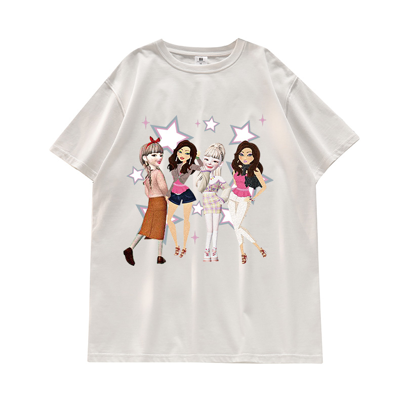 Áo Thun Tay Ngắn Dáng Rộng In Chữ Phong Cách retro Mỹ Độc Đáo Thời Trang Cho Nữ