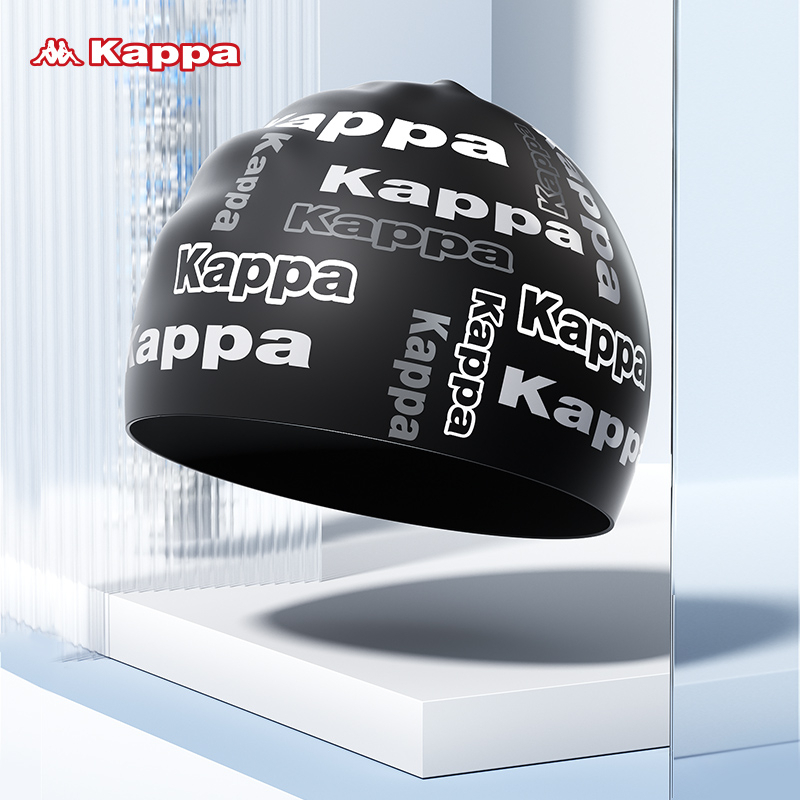 Mũ Bơi Kappa Bằng Silicon Chống Thấm Nước Màu Trắng Đen Cho Nam Và Nữ