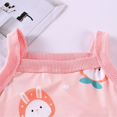 Đầm Ngủ Hai Dây Thoáng Khí Thoải Mái Phong Cách Mới Mùa Hè Cho Bé Gái