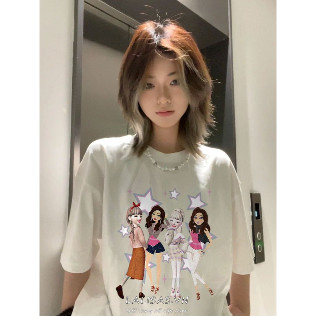 Áo Thun Tay Ngắn Dáng Rộng In Chữ Phong Cách retro Mỹ Độc Đáo Thời Trang Cho Nữ