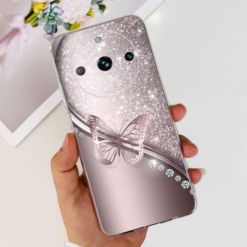 Ốp Điện Thoại Silicon TPU Mềm Hình Khủng Long / Mèo Cho Realme 11 Pro RMX3770 / 11 Pro + RMX3740 5G 2023
