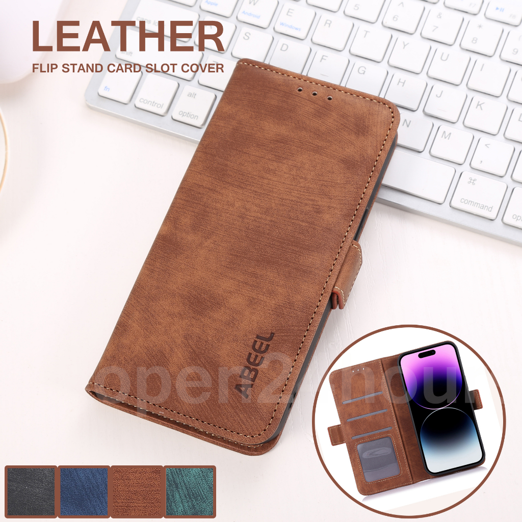 Samsung Galaxy A24 M14 5G A34 A54 A14 LTE S23+Ultra A04e A23 A04s M53 M23 A73 M33 A13 A33 A53 S22+Ultra A03 S21FE A52s M52 M22 A03s A22 M32 M62 Ốp Điện Thoại Nắp Gập Bằng Da Chống Trầy Dành