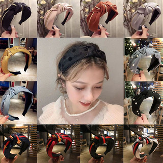 Cài tóc bản rộng chống trượt thiết kế đơn giản thời trang Hàn Quốc cho nữ