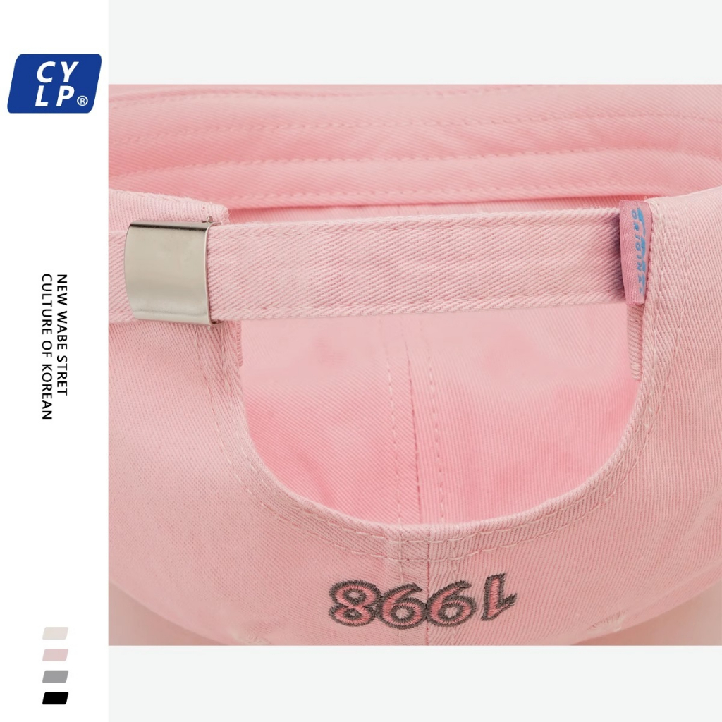 Mũ Lưỡi Trai Thêu Chữ Phong Cách Hiphop Đường Phố Hàn Quốc Cho Nam Nữ