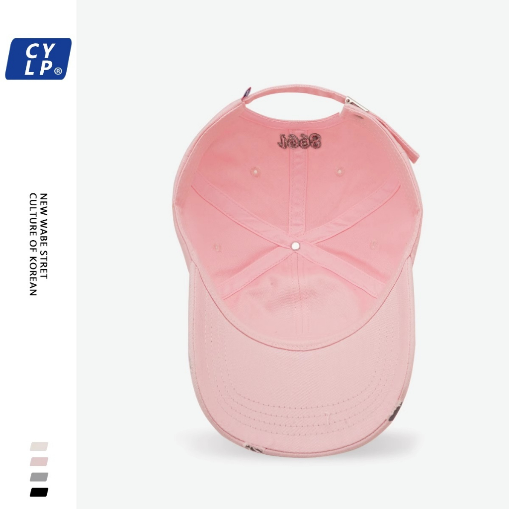 Mũ Lưỡi Trai Thêu Chữ Phong Cách Hiphop Đường Phố Hàn Quốc Cho Nam Nữ