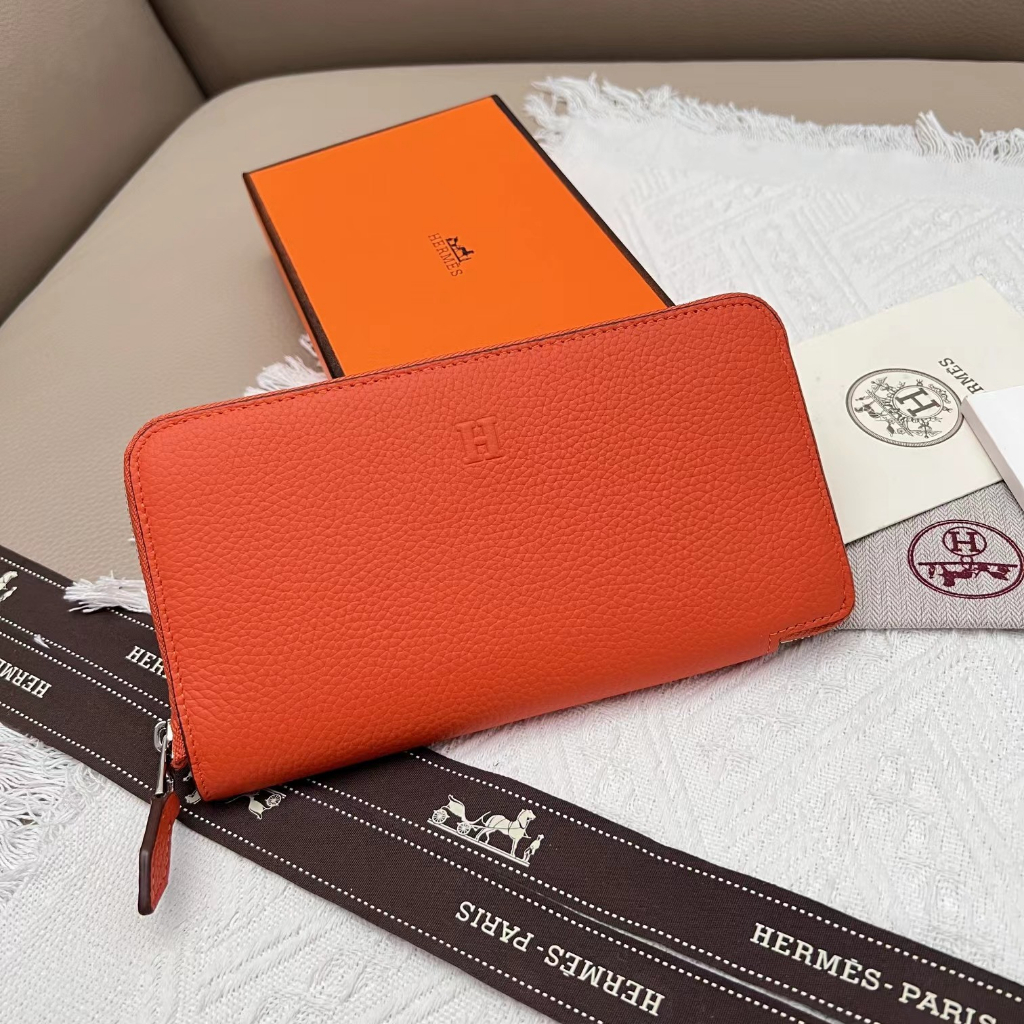 Sản Phẩm Chất Lượng Cao Ví Chính Hãng Hermes Constance Ví Da Thật Dáng Dài Có Khóa Kéo Thiết Kế Đơn Giản Hợp Thời Trang