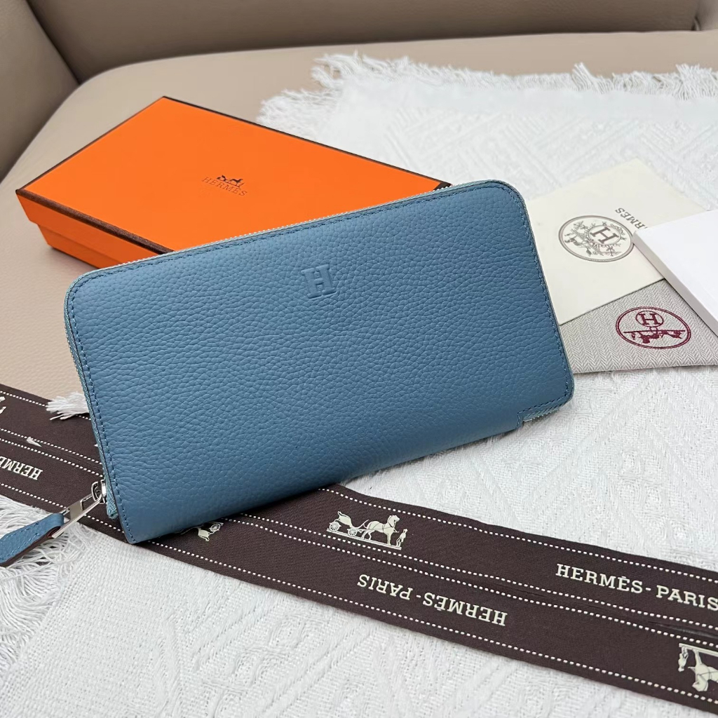 Sản Phẩm Chất Lượng Cao Ví Chính Hãng Hermes Constance Ví Da Thật Dáng Dài Có Khóa Kéo Thiết Kế Đơn Giản Hợp Thời Trang