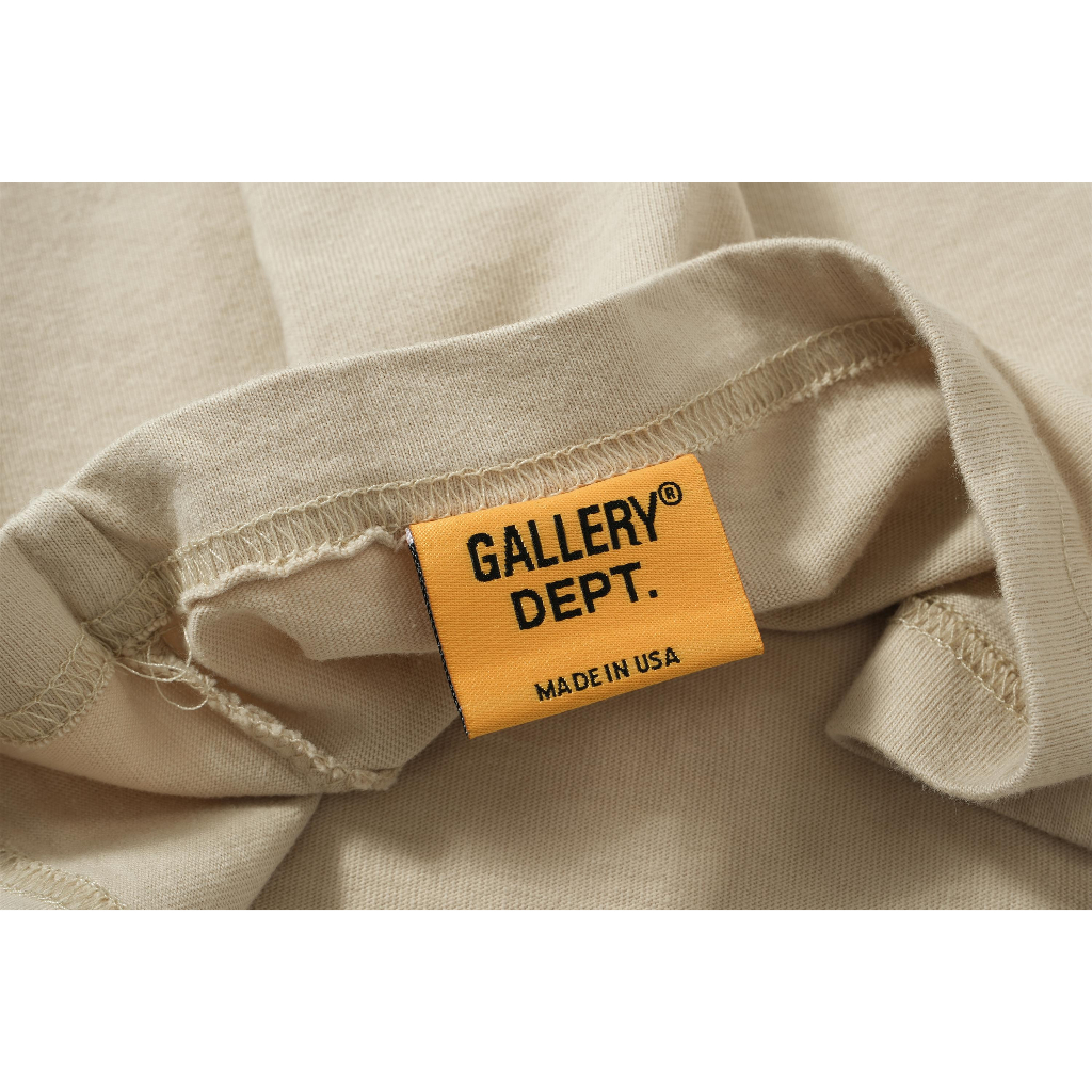 New Fashion Brand GALLERY DEPT Slogan SLEEP APNEA TEE Letter Print Couple Round Neck Loose Short Sleeve T-shirt