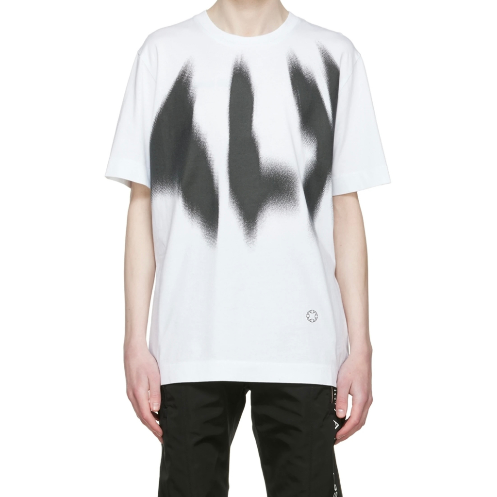 ALYX 1017 9SM Graffiti Inkjet Logo Functional Fashion Brand High Street Couple Casual Loose Short Sleeve T-shirt