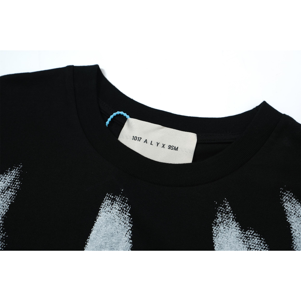 ALYX 1017 9SM Graffiti Inkjet Logo Functional Fashion Brand High Street Couple Casual Loose Short Sleeve T-shirt