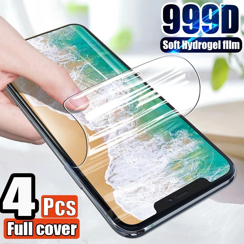 Set 4 Phim Hydrogel Dán Bảo Vệ Màn Hình Điện Thoại VIVO IQOO 11 10 9 8 Pro IQOO11 IQOO10 IQOO9 Pro Kính