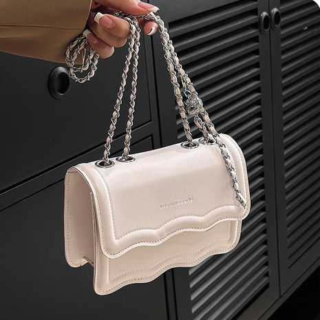 CHERLKOLRS Túi Đeo Chéo Hình Vuông Cỡ Nhỏ Phối Dây Đeo Sợi Xích Thời Trang Công Sở