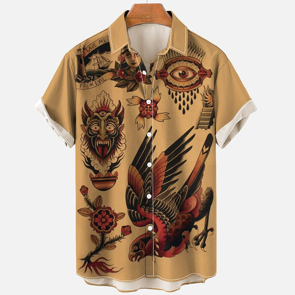 Áo Sơ Mi Tay Ngắn In Họa Tiết Hawaii 3D Thời Trang Mùa Hè Cho Nam Và Nữ