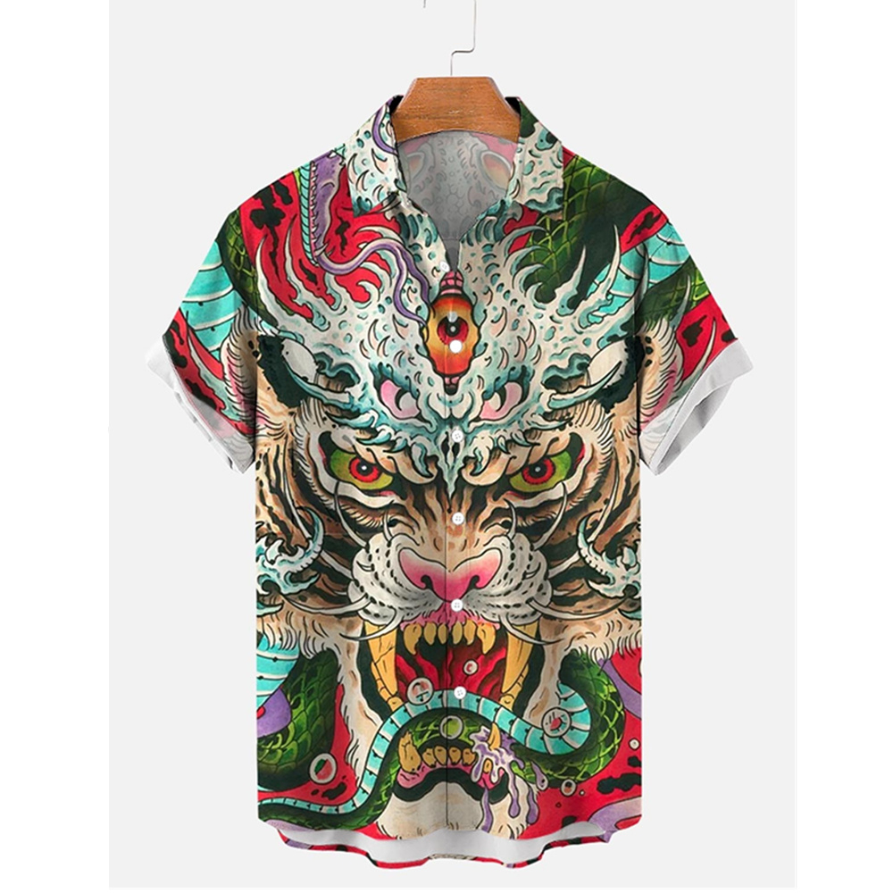 Áo Sơ Mi Tay Ngắn In Họa Tiết Hawaii 3D Thời Trang Mùa Hè Cho Nam Và Nữ