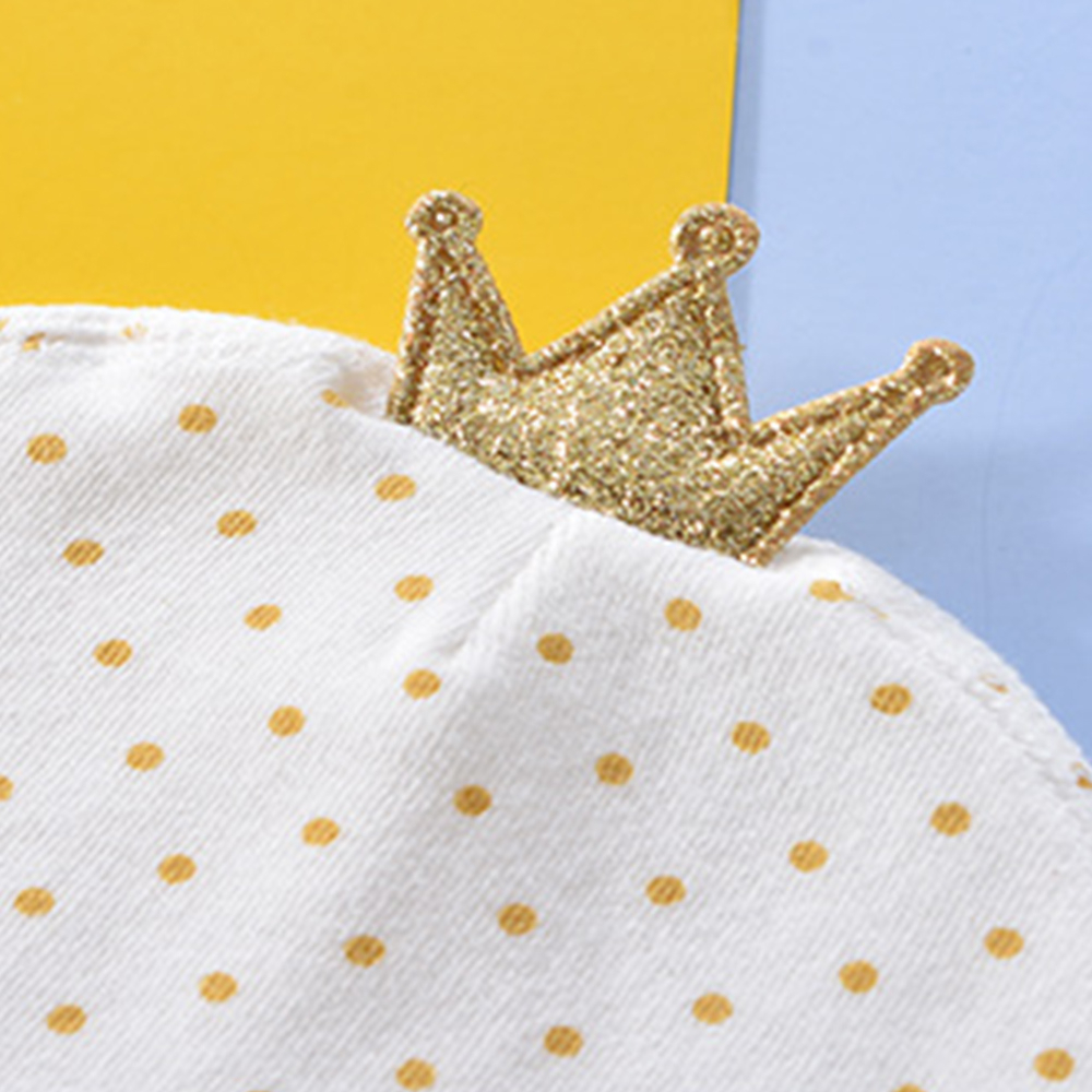 Mũ Cotton Chấm Bi Dễ Thương Cho Bé 0-3 Tháng Tuổi