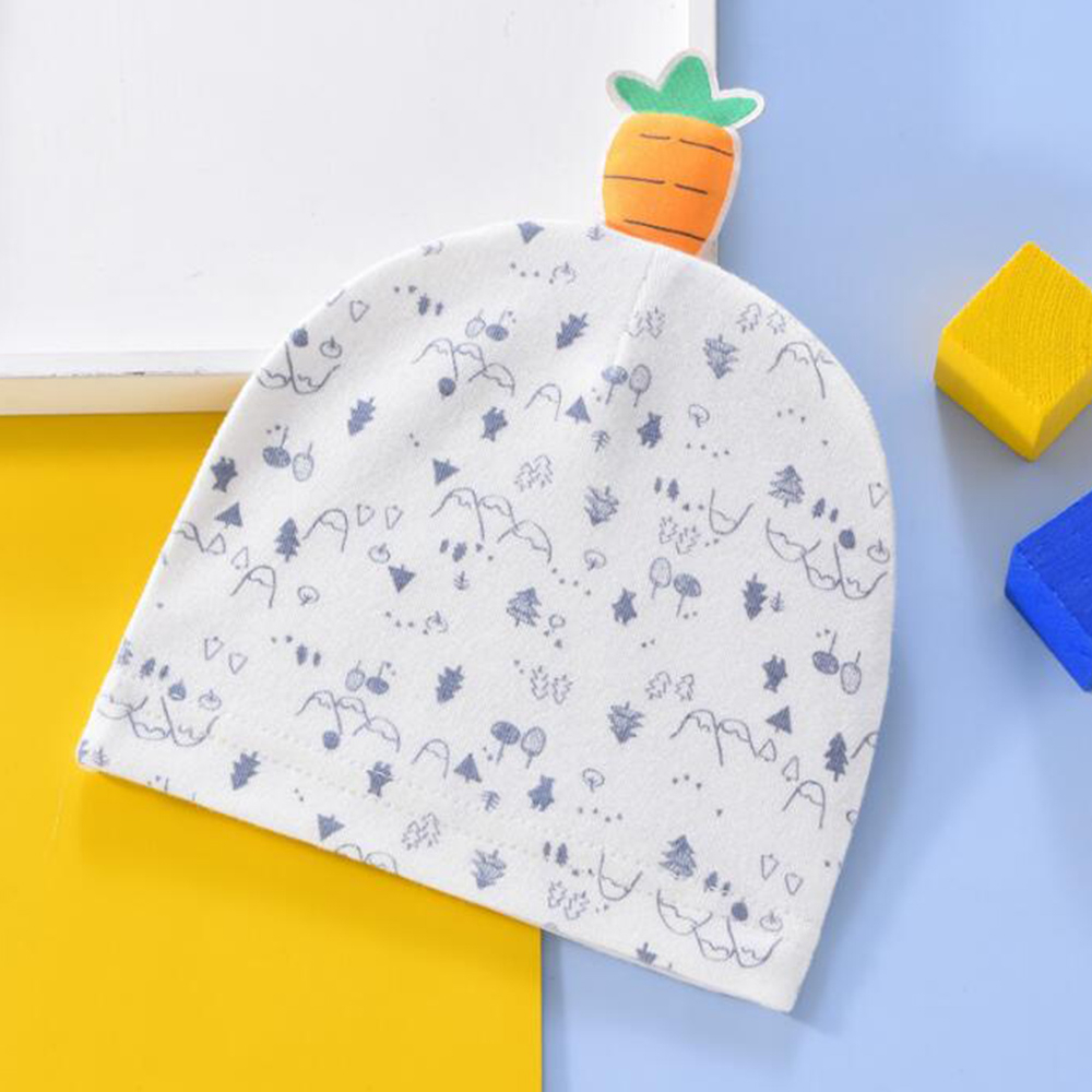Mũ Cotton Chấm Bi Dễ Thương Cho Bé 0-3 Tháng Tuổi
