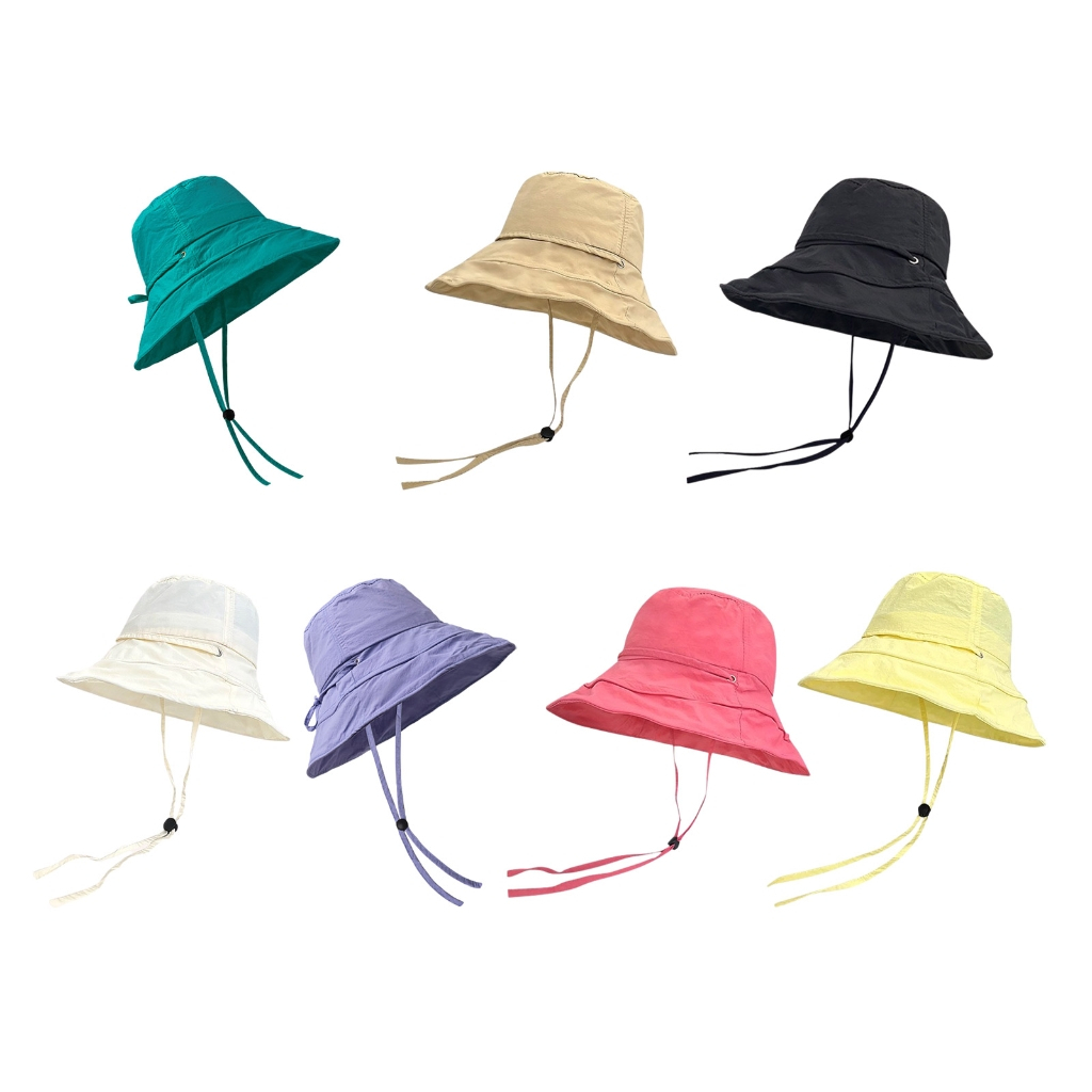 Nón Bucket Vành Rộng Chống Tia UV Có Thể Điều Chỉnh Kích Thước Dành Cho Thanh Thiếu Niên