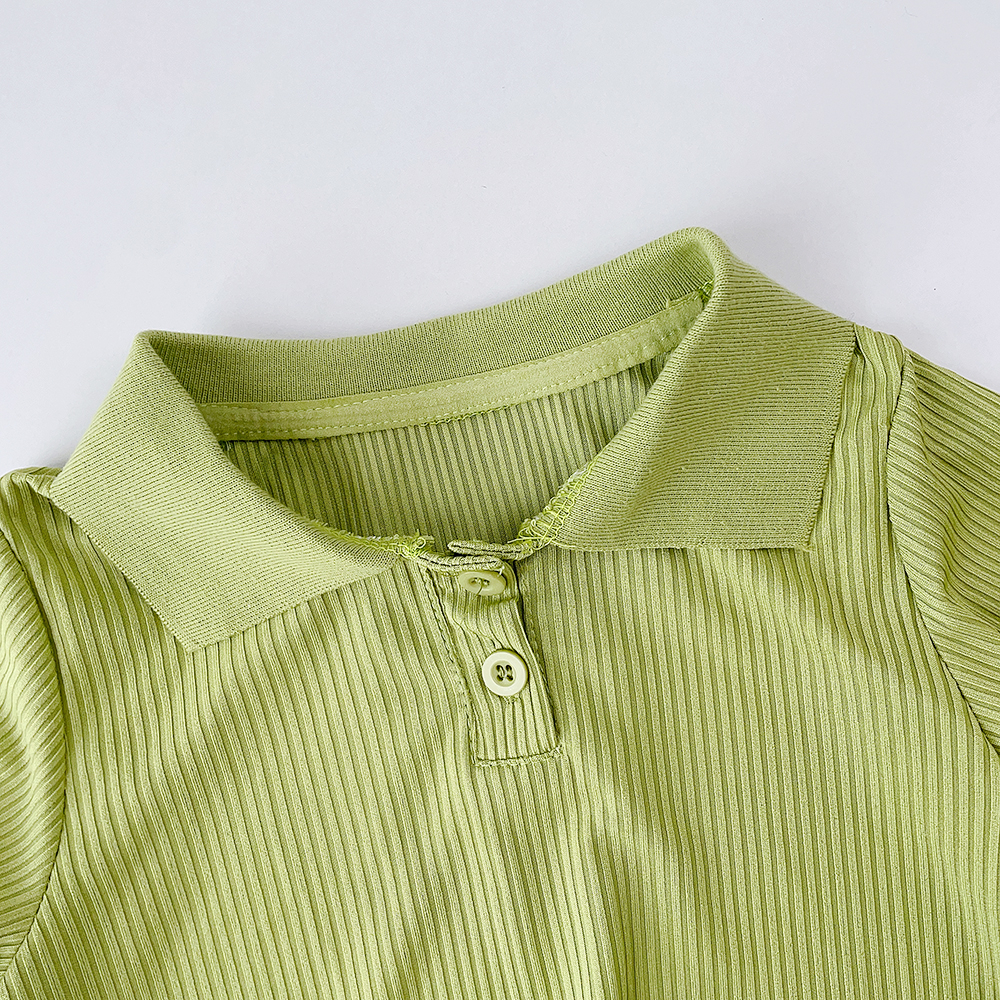 BEAR LEADER Bộ Đồ Thể Thao 2 Món Áo Thun Tay Ngắn In Hình Gấu Màu Hồng &amp; Xanh Lá Thời Trang Mùa Hè Cho Bé Gái