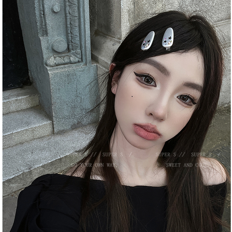 Kẹp Tóc mini Hình Ngôi Sao Nhiều Màu Sắc Đính Đá Zircon Thời Trang Mùa Hè 2023