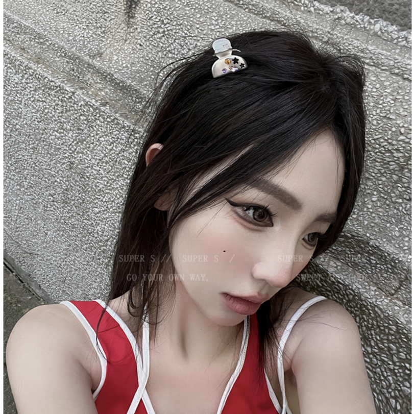 Kẹp Tóc mini Hình Ngôi Sao Nhiều Màu Sắc Đính Đá Zircon Thời Trang Mùa Hè 2023