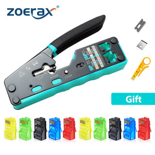 Bộ dụng cụ uốn dây cáp mạng ethernet cat6 zoeax rj45 cat5 cat5e cat6 8p8c