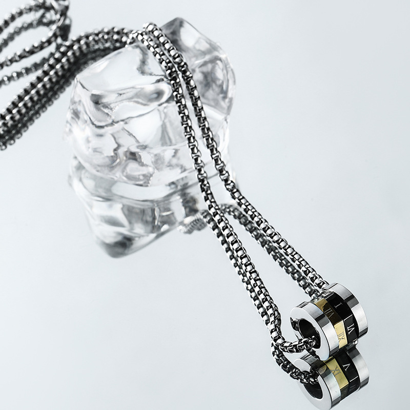 Dây Chuyền Thép Titan Cao Cấp Mặt Hình Thắt Lưng Nhỏ Cá Tính Thời Trang Đường Phố Cho Nam