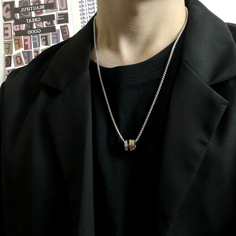 Dây Chuyền Thép Titan Cao Cấp Mặt Hình Thắt Lưng Nhỏ Cá Tính Thời Trang Đường Phố Cho Nam