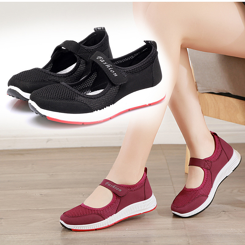 Giày Sandal Đế Mềm Chống Trượt Thoáng Khí Dành Cho Phụ Nữ Lớn Tuổi ISS312