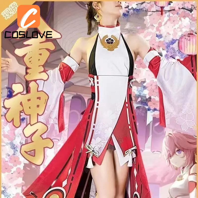 Bộ Trang Phục Hóa Trang Nhân Vật Anime Genshin Va Chạm Yae Miko