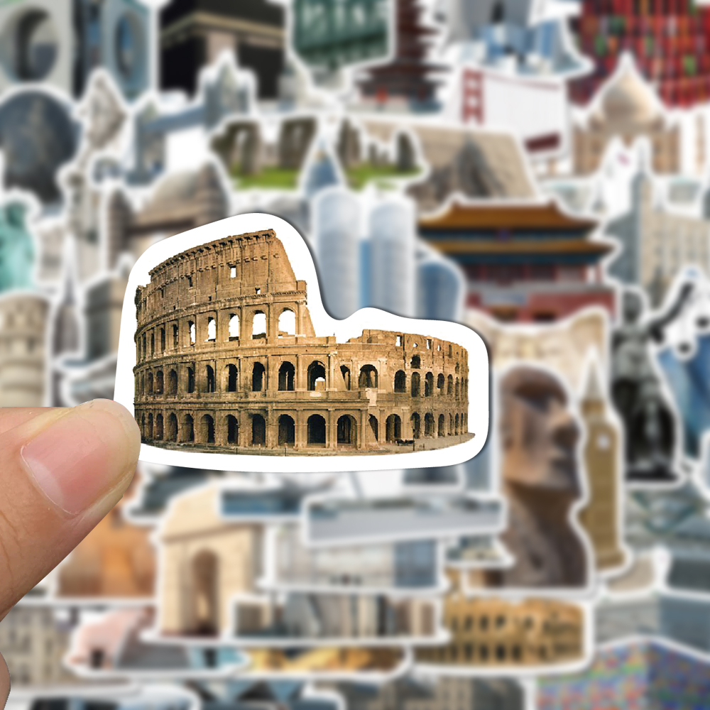 Set 65 Miếng Dán Chống Nước Họa Tiết graffiti Cho laptop / Điện Thoại