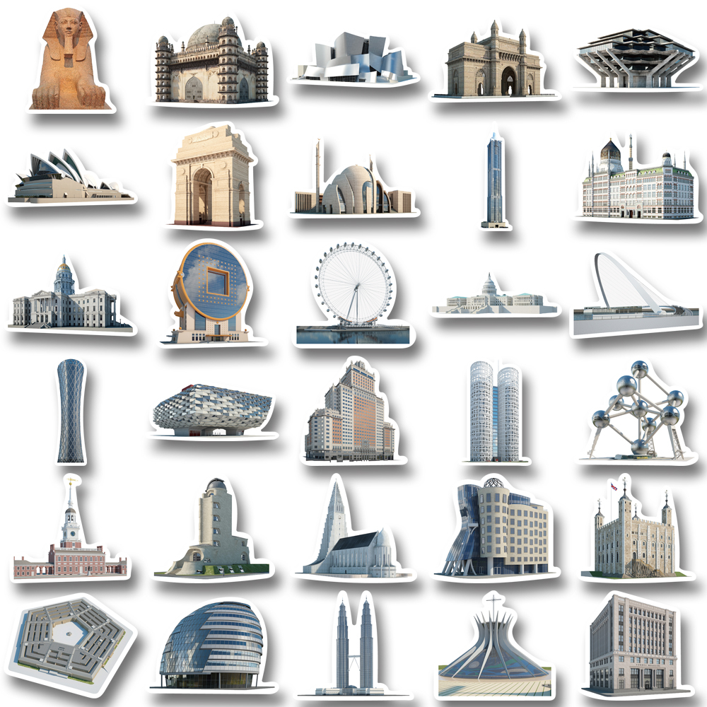 Set 65 Miếng Dán Chống Nước Họa Tiết graffiti Cho laptop / Điện Thoại