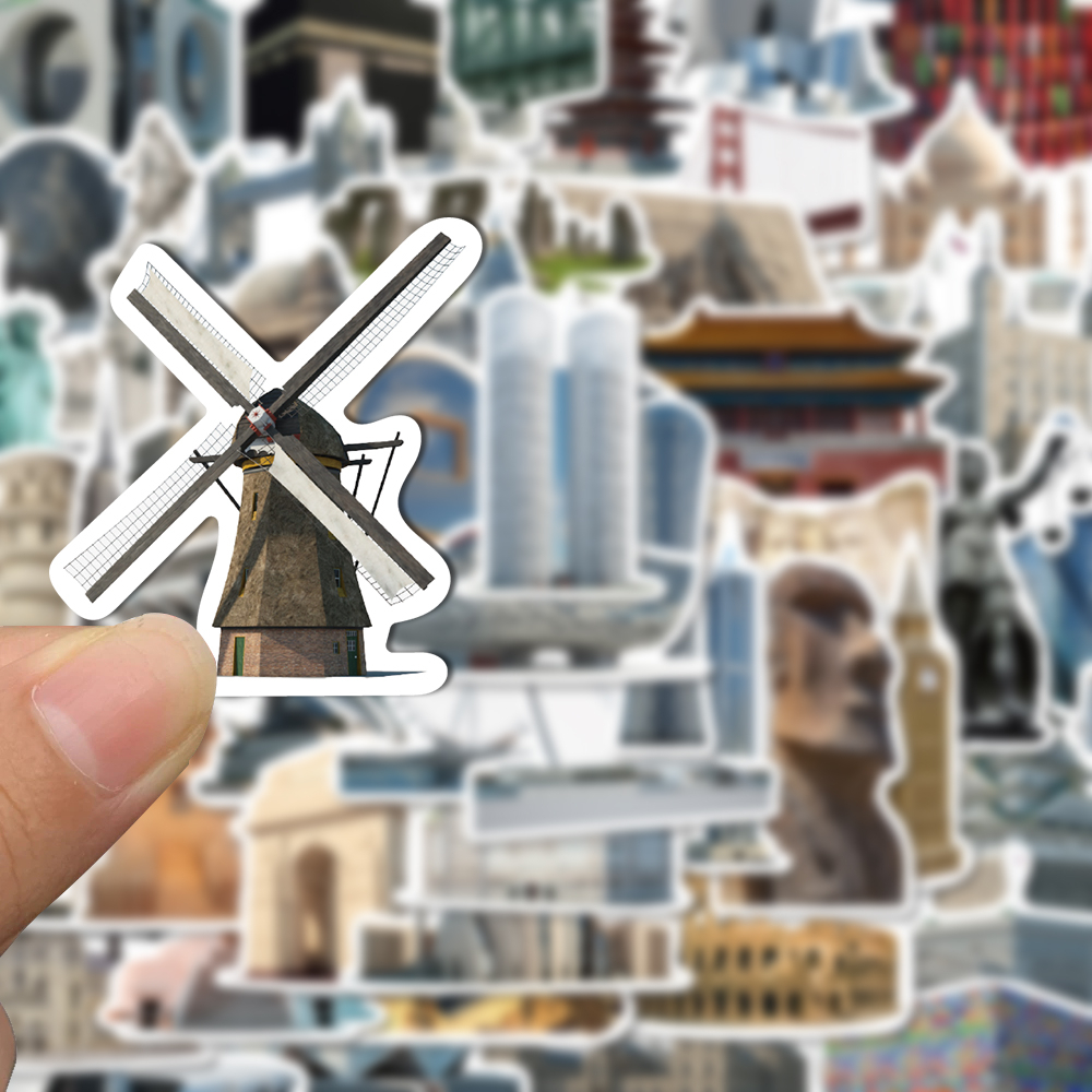 Set 65 Miếng Dán Chống Nước Họa Tiết graffiti Cho laptop / Điện Thoại