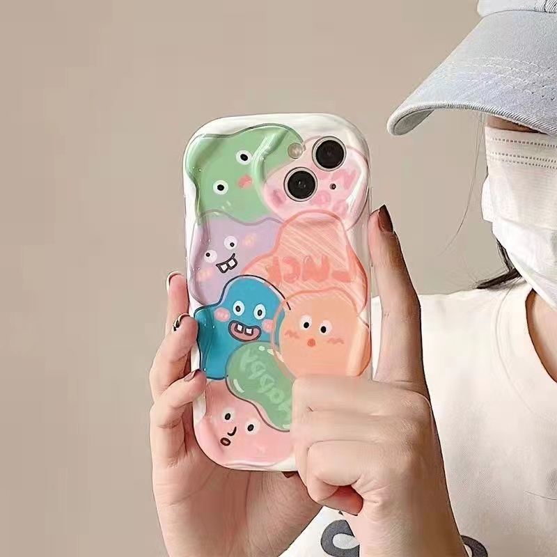 Ốp Điện Thoại Silicon Dẻo In Hình Mặt Cười iPhone 7 / 8 6splus 6 7plus 11 13pro 14 12Promax xr xs max 11Pro max 8plus