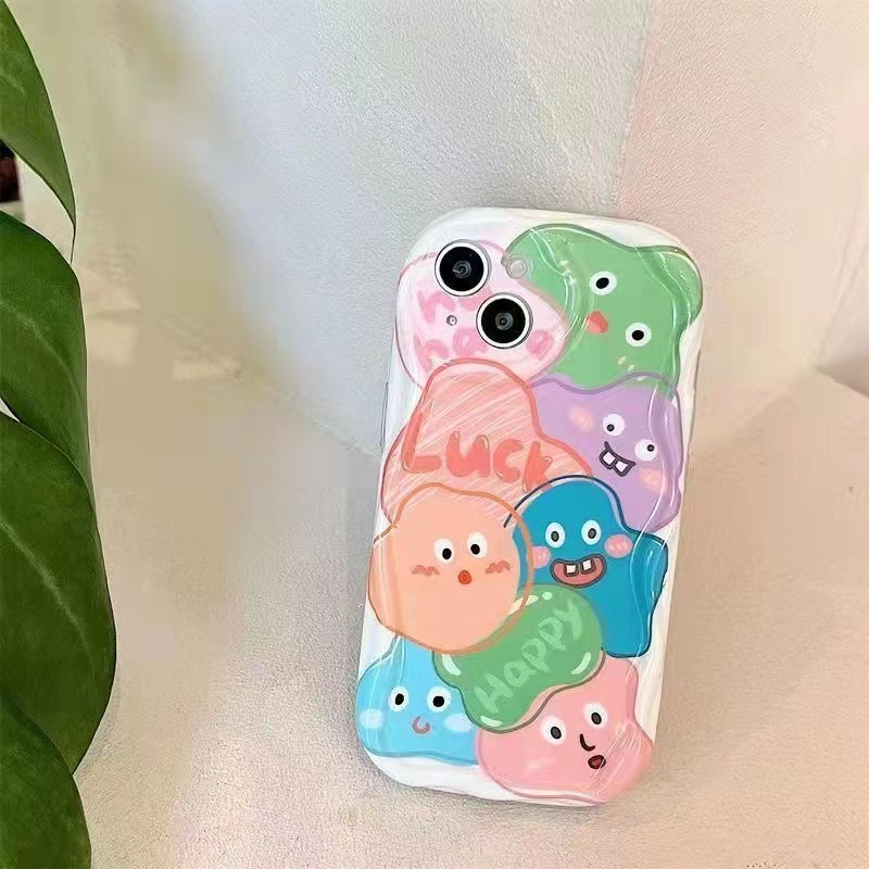 Ốp Điện Thoại Silicon Dẻo In Hình Mặt Cười iPhone 7 / 8 6splus 6 7plus 11 13pro 14 12Promax xr xs max 11Pro max 8plus