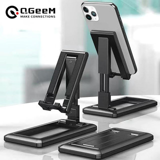 Qgeem có thể gập lại máy tính bảng điện thoại di động giá đỡ điện thoại để bàn cho ipad để bàn có thể điều chỉnh để bàn giá đỡ điện thoại thông minh đứng
