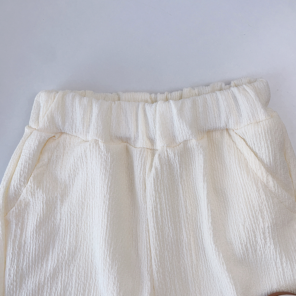 BEAR LEADER Set Áo Sơ Mi Kẻ Sọc Xanh Lá + Quần Dài Ống Loe Thời Trang Hàn Quốc Mới 2023 Cho Bé Gái